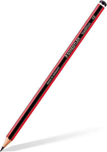 Staedtler Tradition 110 Lapiz de Grafito Hexagonal - Mina 4B - Resistencia a la Rotura - Madera Bosques Sostenible · Pack de 12 uds.