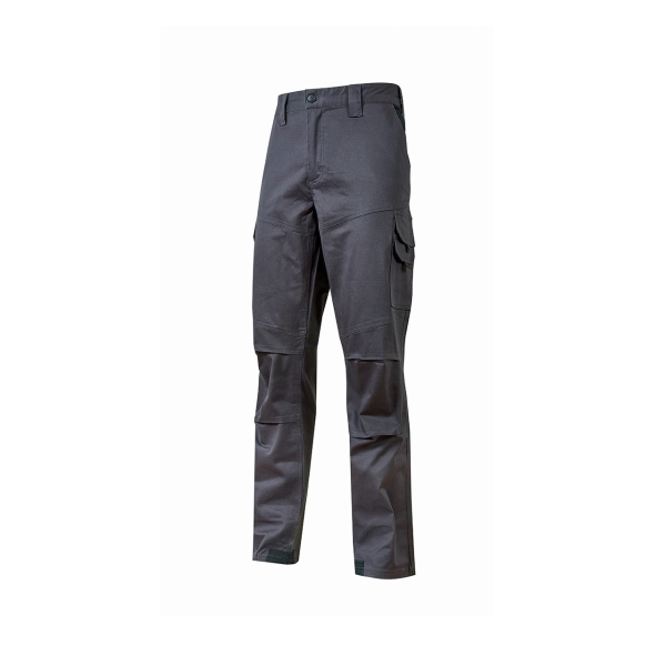 Upower Belgrado Pantalon de Trabajo Resistente - Talla 2XL - Comodidad y Funcionalidad, Tela Elastica, Multiples Bolsillos, Cintura Elastica, Proteccion Lumbar, Rodillas Preformadas, Costura
