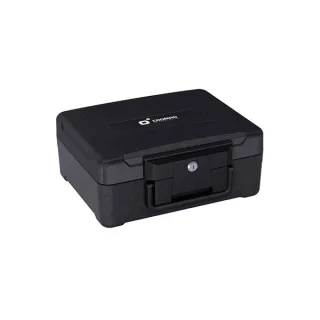 Cromad Firebox S1 Caja Fuerte - Resistente a Fuego y Agua - Cerradura de Llave - Diseño Robusto y Portatil - 155x365x285mm