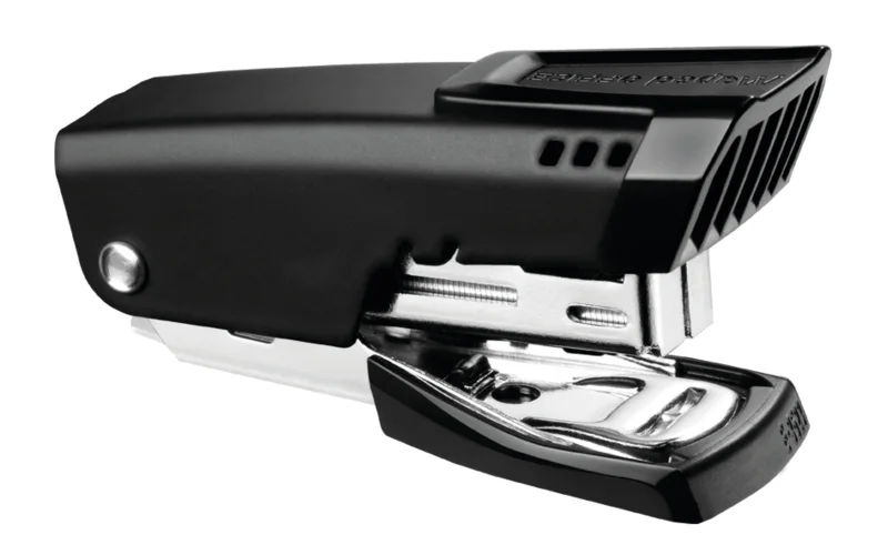 Maped Essentials Mini Grapadora Compacta - Grapa hasta 15 Hojas - Admite Grapas Nº10 - Color Negro