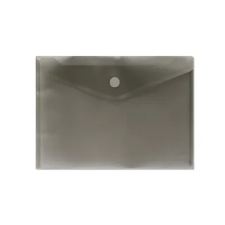 Sobre Portadocumentos A4 - Cierre de Velcro - Fabricado en Polipropileno - Medidas 325x230mm - Negro Transparente · Pack de 24 uds.