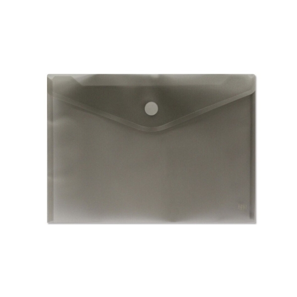 Sobre Portadocumentos A4 - Cierre de Velcro - Fabricado en Polipropileno - Medidas 325x230mm - Negro Transparente · Pack de 24 uds.