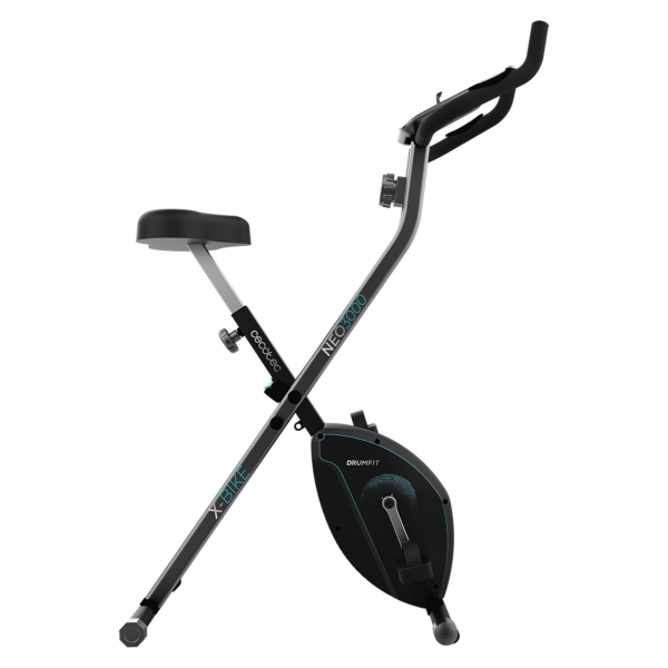 Cecotec DrumFit X-Bike 3000 Neo Bicicleta Estatica Plegable - Pantalla LCD - Resistencia Magnetica Variable - Sillin Acolchado - Silenciosa - Ruedas de Transporte - Soporte para Tablet - Col
