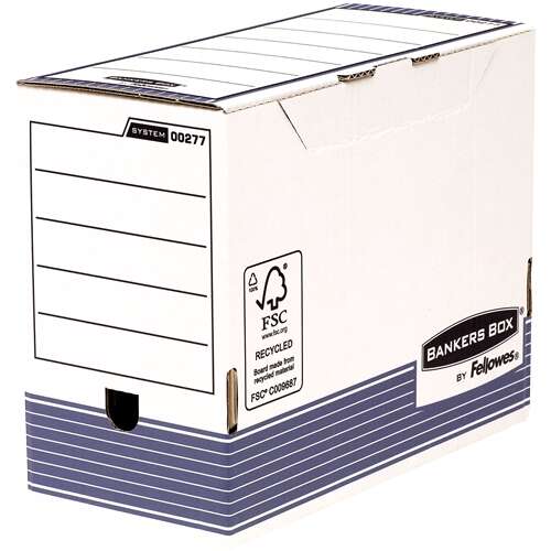 Fellowes Bankers Box Caja de Archivo Definitivo 150mm A4 - Montaje Automatico Fastfold - Carton Reciclado Certificacion FSC · Pack de 10 uds.