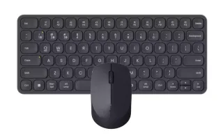 Rapoo 9010M Pack Teclado Compacto + Raton Inalambricos - Bluetooth y 2.4GHz - Raton 2400 DPI - Autonomia hasta 12 Meses - Color Negro