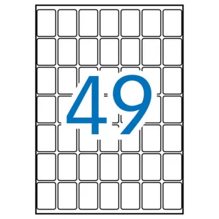 Apli Etiquetas A5 Blancas 19.0 x 27.0mm 15 Hojas