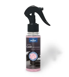 Prady Ambientador Coche Kelaat Rose - Frasco de 100 ml - Spray Pulverizador