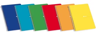 Enri Fº Tapa Dura Cuaderno Espiral Liso 80 Hojas Surtido - Tapa Dura Resistente - Cuaderno con Espiral para Mayor Comodidad - 80 Hojas Lisas para Escribir sin Problemas - Colores Surtidos ·