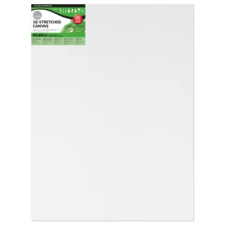 Daler Rowney Simply Bastidor Entelado 3D - 60x80cm - Imprimacion Triple - Grano Medio - 100% Algodon sin Acido - 250g - Color Blanco