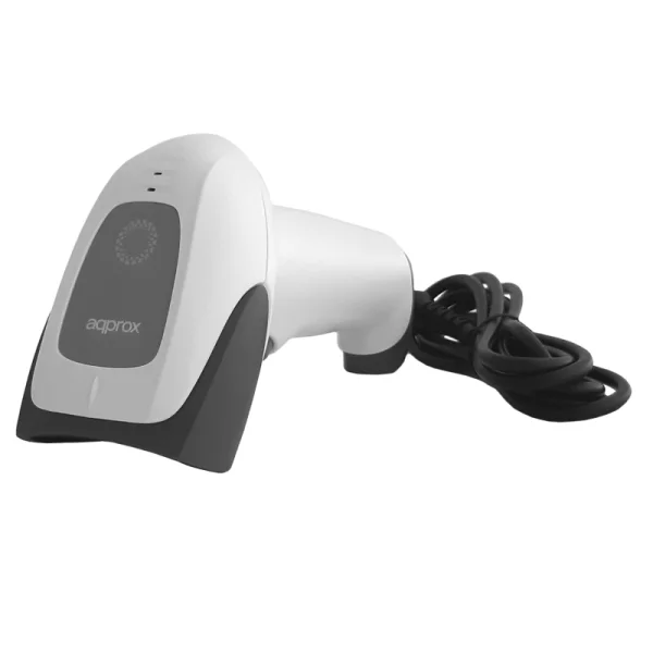 Approx APPLS22WH Lector de Codigos de Barras 1D/2D USB - Indicador LED y Beeper - Velocidad de Escaneo 30fps - Disparo Automatico - Color Blanco