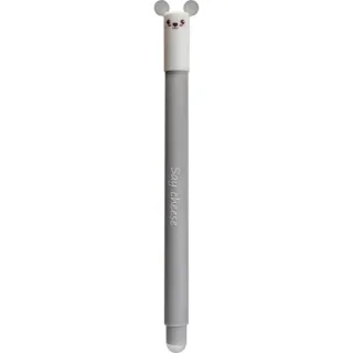 Eberhard Faber Animal Erase It! Boligrafo Borrable Tinta Gel Azul - Trazo 0.7mm - Tacto Soft - Diseño Raton · Pack de 6 uds.