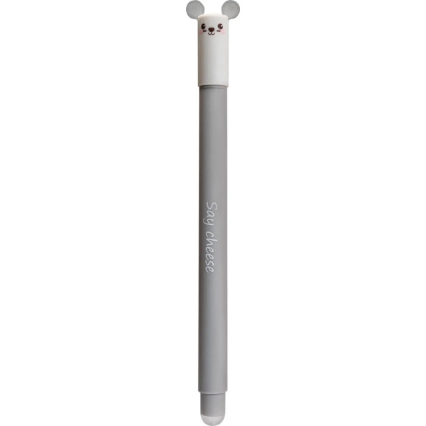 Eberhard Faber Animal Erase It! Boligrafo Borrable Tinta Gel Azul - Trazo 0.7mm - Tacto Soft - Diseño Raton · Pack de 6 uds.