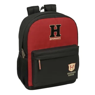 Safta Harry Potter Hogwarts Mochila - Adaptable a Carro - Bolsillo Frontal - Espalda Acolchada - Cremallera con Doble Tirador - Asa de Mano - Hombreras Ergonomicas - 32x43x14cm - Color Negro