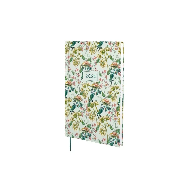 Finocam Dynamic Porto Design Agenda - Anual 2026 - Tapa Dura - Formato Y10 - 145x12x210mm - Semana Vista en Vertical - Tematica de Flores