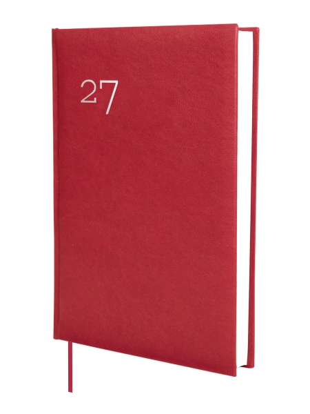 Finocam Dynamic Milano Agenda Profesional - Anual 2027 - 1 Dia por Pagina - Formato Y11 - 165x240mm - Cinta Punto - Tapa Dura Acolchada - Esquinas Microperforadas - Papel de 80g/m2 - Color Burdeos