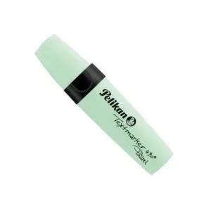 Pelikan Textmarker 490 Marcador Fluorescente - Ergonomico - Base de Agua - Punta Biselada con 3 Anchos de Trazo - Color Verde Pastel · Pack de 10 uds.