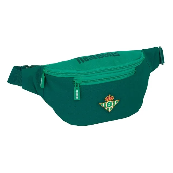 Safta Real Betis Balompie Bolsa de Cintura - Cremallera - Resistente al Agua - Cintas Ajustables - 2.485L - 230x90x120mm - Color Verde