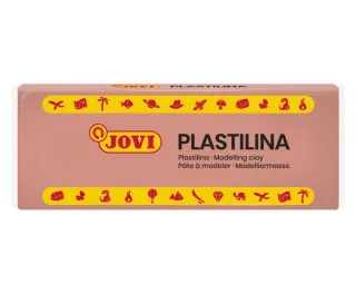 Jovi Caja de 15 Pastillas de Plastilina 150gr - Pasta Vegetal para Modelar - No Endurece - Sin Gluten - Inocua y Segura - Color Beige