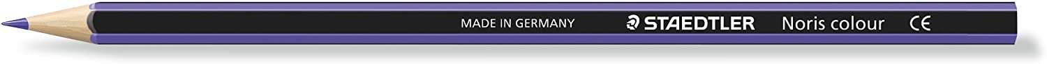 Staedtler Noris Colour 185 Lapiz Hexagonal de Color - Resistencia a la Rotura - Material Wopex - Color Violeta · Pack de 12 uds.