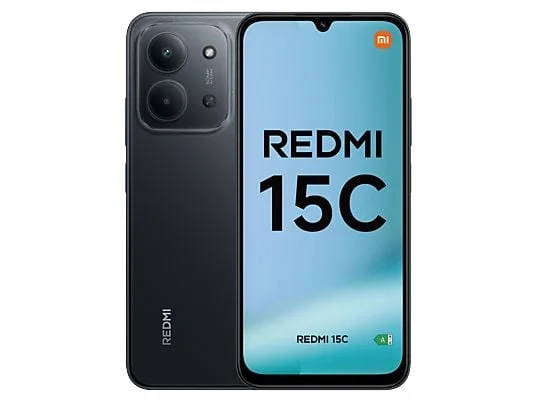 Xiaomi Redmi 15C Smartphone Pantalla 6.9" - 4GB - 256GB - Camara Principal 50MP - Bateria 6000mAh - Color Negro
