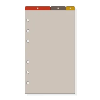 Finocam R462 Separadores Superiores para Agendas Open - 3 Solapas - Formato 400 - 91x2x162mm - PVC - Color Marron