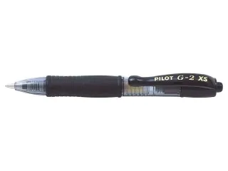 Pilot Boligrafo de Gel G2 Pixie XS Retractil - Punta de Bola Redonda 0.7mm - Trazo 0.32mm - Grip Ergonomico - Color Negro · Pack de 12 uds.