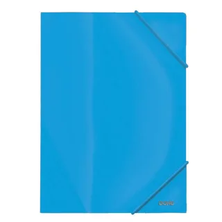 Dohe Carpeta de Gomas con Tres Solapas - 600 Micras - Fabricada en Polipropileno Opaco Cristal - Cierre de Gomas Redondas · Pack de 10 uds.