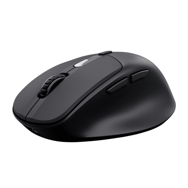 Trust Zevo Raton Inalambrico - Ajustable hasta 4000dpi - Bluetooth - Clic Silencioso - Receptor USB-A - Multidispositivo - 40x70x104mm - Color Negro