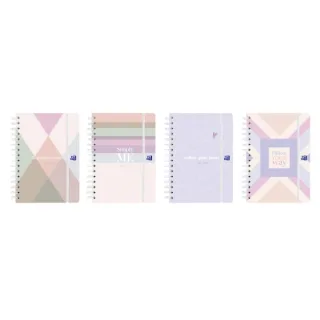 Oxford Cute Agenda Escolar con Espiral - Castellano - Tapa Extradura - Formato A5 - Semana Vista - Colores Surtidos · Pack de 8 uds.