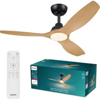 PHILIPS Ventilador techo Luz Olas 132c 35+24W Ma/n
