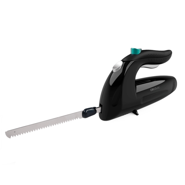 Cecotec Cut-Eat 1800 Black Cuchillo Electrico - 150W - Silencioso - Ergonomico - 3 Cuchillas de Acero Inoxidable - Apto para Lavavajillas - Interruptor de Seguridad - Caja de Almacenaje - Co