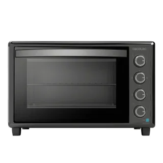 Cecotec Bake and Toast 6090 Gyro Horno de Sobremesa - 2200W - Capacidad de 60L - 12 Funciones - Rustidor Giratorio - Horneado por Conveccion - Luz Interior - Puerta Doble Cristal - Color Neg