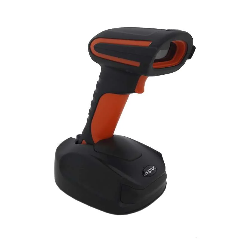 Approx Lector de Codigos de Barras 1D/2D Inalambrico Bluetooth, RF y USB - Indicador LED y Beeper - Velocidad 60 fps. - Autonomia hasta 12h