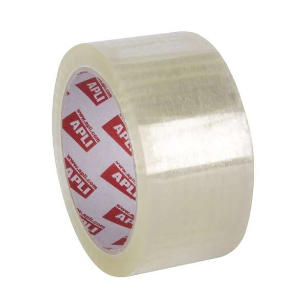 Apli Basic Precinto 48mmx66m 25 Micras Polipropileno - Adhesivo Acrilico - Transparente · Pack de 36 uds.