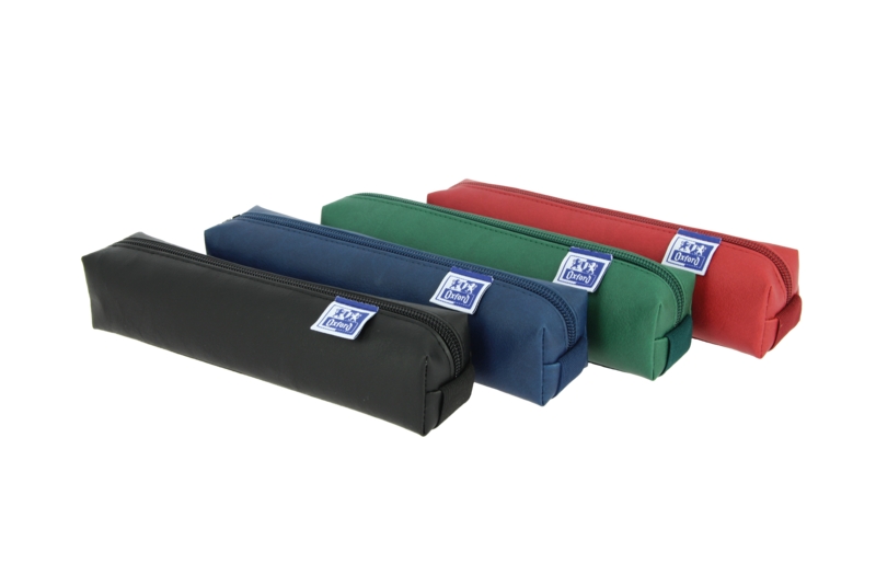 Oxford & You Kangoo Estuche Cuadrado Pequeño Napa - Compacto y Resistente - Colores Surtidos · Pack de 4 uds.