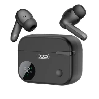 XO G34 Auriculares Bluetooth 5.4 - TWS - Cancelacion de Ruido ENC+ANC - Caja con Display LCD - Color Negro