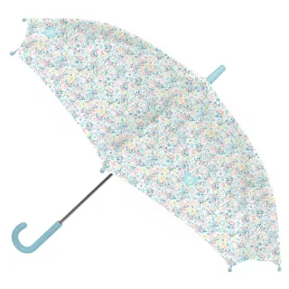 Safta Moos Fiori Paraguas Manual de 86cm - 8 Paneles - Asa y Punta de PVC - Poliester - Nervios de Acero de 8mm - Color Blanco