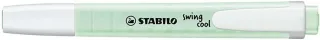 Stabilo Swing Cool Pastel Marcador Fluorescente - Cuerpo Plano - Punta Biselada - Trazo entre 1 y 4mm - Tinta con Base de Agua - Color Pizca de Menta · Pack de 10 uds.