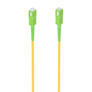 Aisens Cable Fibra Optica Latiguillo G657A2 3.0 9/125 SMF Simplex CPR Dca LSZH - SC/APC-SC/APC - 1M - Color Amarillo