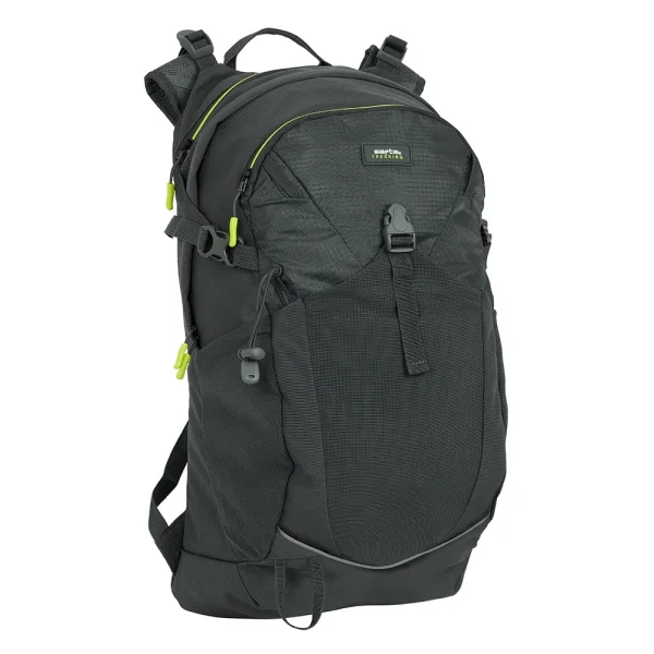 Safta Trekking Mochila - 22L - Cintas con Broche PVC - Detalles Reflectantes - Cintas para Esterilla - Espalda Acolchada - Material Repelente al Agua - 280x150x520mm - Color Gris Oscuro