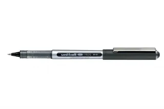 Uni-ball Eye Micro UB-150 Boligrafo de Tinta Liquida - Punta de Bola 0.5mm - Tinta Resistente al Agua y Luz - Sistema de Control de Tinta - Color Negro · Pack de 12 uds.