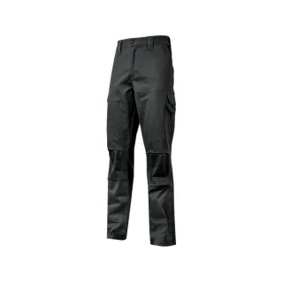 Upower Belgrado Pantalon de Trabajo Resistente - Talla 2XL - Tela Elastica, Lavable a Alta Temperatura, Multiples Bolsillos, Cintura Elastica, Proteccion Lumbar, Rodillas Preformadas - Color