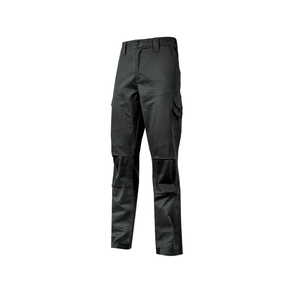 Upower Belgrado Pantalon de Trabajo Resistente - Talla 2XL - Tela Elastica, Lavable a Alta Temperatura, Multiples Bolsillos, Cintura Elastica, Proteccion Lumbar, Rodillas Preformadas - Color