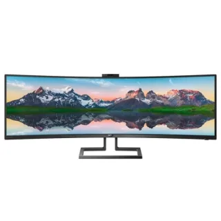 Philips P Line SuperWide 499P9H/00 Monitor 49" LED Curvo DWQHD 70Hz - Respuesta 5ms - Altavoces 10W - Ajustable en Altura, Giratorio e Inclinable - 32:9 - HDMI, DisplayPort, USB-C - VESA 100