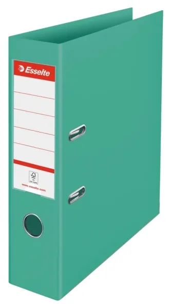 Esselte Colour'Breeze Archivador de Palanca A4 - Lomo 75mm - Ollao y Rado - Capacidad para 500 Hojas - Color Verde