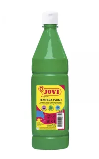 Jovi Tempera Paint Tempera Liquida 1000ml - Base Agua - Lista para Usar - Alto Poder Cubriente - Secado Rapido - Excelente Rendimiento - Facil Aplicacion - Color Verde