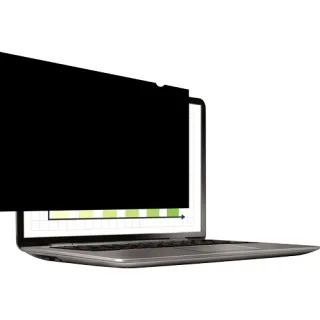 Fellowes Privascreen Filtro de Privacidad para Pantallas Panoramicas hasta 14" - Relacion de Aspecto 16:10 - Reduce Reflejos - Previene Fatiga Visual - 30.16x18.87cm - Color Negro