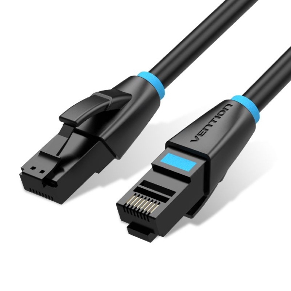 Vention Cable de Red Cat.6 UTP - Longitud 2m - Velocidad hasta 1Gbps - 26AWG - Cubierta de PVC - Color Negro