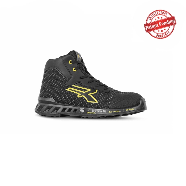 Upower Joe S ESD Calzado de Seguridad Altos - Talla 35 - Proteccion Puntera Anti-Abrasion, Suela Antideslizante Resistente al Aceite y Frio, Puntera AirToe Aluminium, Plantilla Antiperforaci