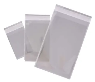 Apli Pack de 100 Bolsas Polipropileno con Cierre Adhesivo 60 x 80mm - Galga 120 - Alta Resistencia y Flexibilidad - Uso Alimenticio - Transparentes